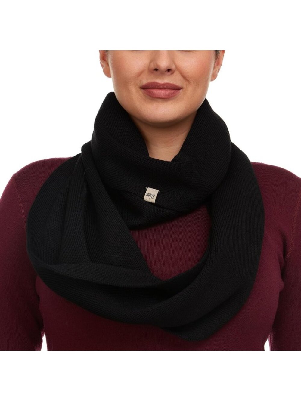 Cozy 100% Merino Wool Infinity Scarf - Warm Midweight Loop Scarf for All Seasons